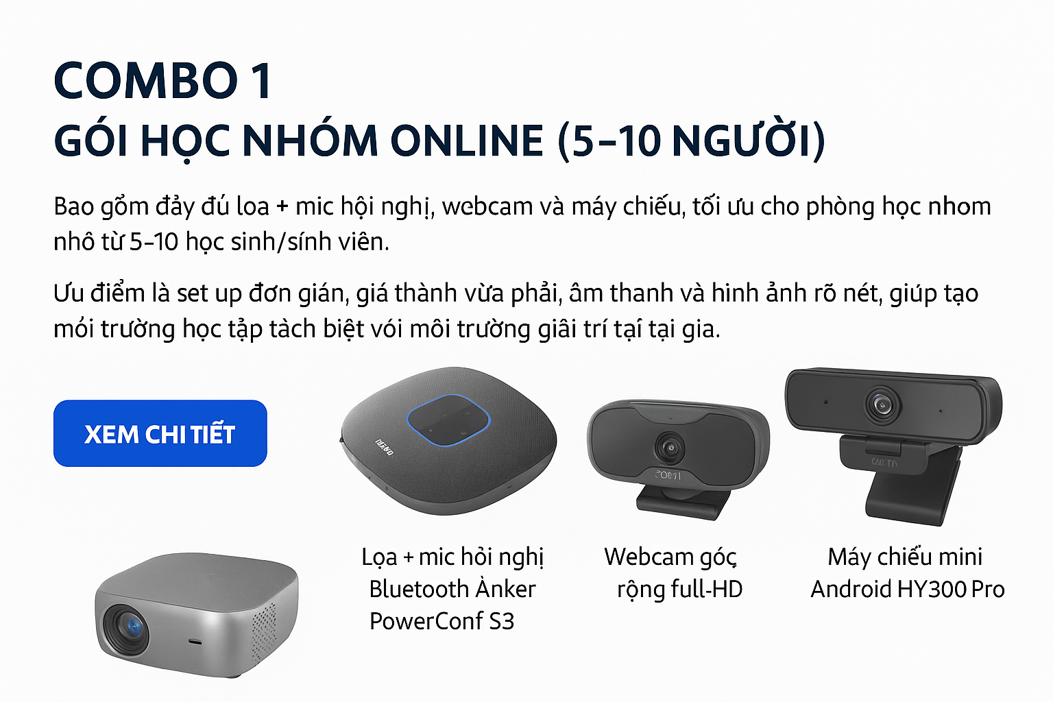 GIẢI PHÁP HỌC NHÓM ONLINE – COMBO 1